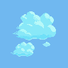 Clouds Reflected in Water - Seen in Gen 3, Route 120
